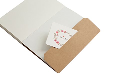 Kraft Cover Blank 100g Full Wood Paper Sketch Book - 112 Sheets / 224 Pages - 140 Millimeters by 210 Millimeters - 350gsm Kraft Paper Cover