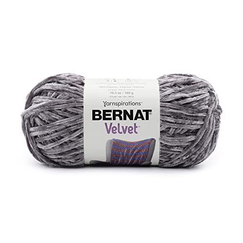 Bernat Velvet Vapor Gray Yarn - 2 Pack of 300g/10.5oz - Polyester - 5 Bulky - 315 Yards - Knitting/Crochet