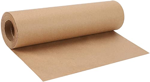 WJAJOY Kraft Paper Roll - Brown Paper Packing Roll Perfect for Crafts,Art,Small Gift Wrapping,Postal,Shipping,Dunnage & Parcel(43 Centimeters Wide,30.5 Meters Long)