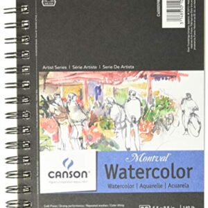 Canson Artist Series Watercolor Pad, 5.5" x 8.5" Side Wire