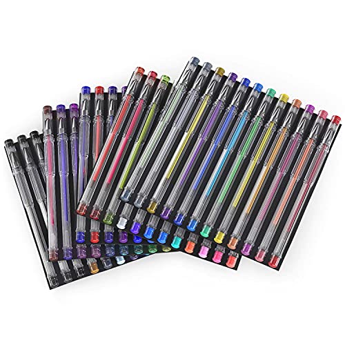 ARTEZA Gel Pens, Set of 60-Individual-Colors, 0.8-1.0 mm Tips, Acid-Free & Non-Toxic, Art Supplies for Journaling, Doodling, Drawing