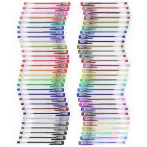 ARTEZA Gel Pens, Set of 60-Individual-Colors, 0.8-1.0 mm Tips, Acid-Free & Non-Toxic, Art Supplies for Journaling, Doodling, Drawing