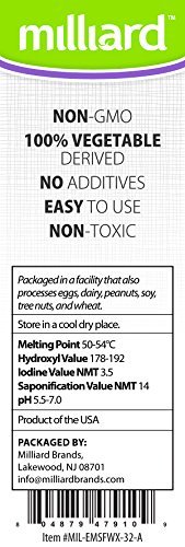 Milliard Non-GMO Emulsifying Wax Pastilles, 2 lbs Resealable Bag, Perfect for DIY Creams/Lotions