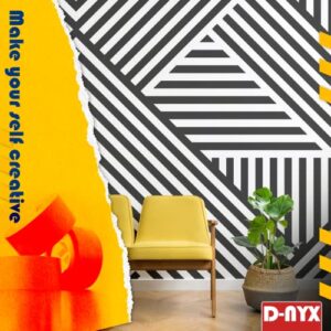 D-NYX 6 Pack Professional Painters Tape 2 inch x 60 Yards | Sharp Edge Line Technology | Residue-Free Multi-Surface Blue Painter Tape | Paper Masking Paint Tape for Wall Art Renovation, Marking