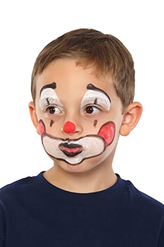 Dress Up America Face Paint Crayons - With Artbook & Easy To Follow Facepainting Designs -Safe Non-Toxic Face And Body Paint Made in Taiwan - Halloween Makeup Face Painting Kit for Kids & Adults