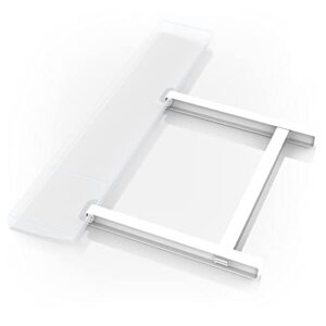 extension tray compatible with cricut explore air3 2 1,extender tray compatible with cricut mat,cutting mat extender support for explore air series (not compatible with maker3 and maker) (white)