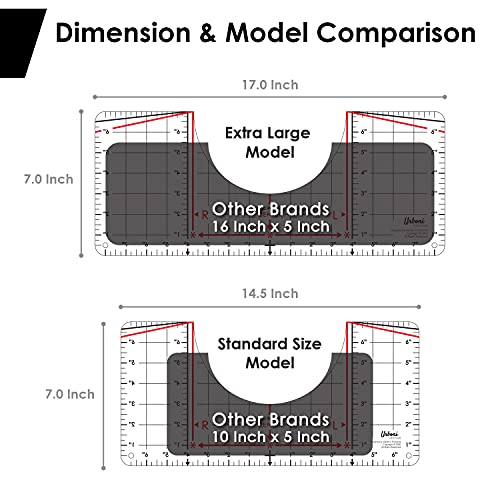 Standard Size - Tshirt Ruler Guide for Vinyl Alignment, T Shirt Rulers to Center Designs, T Shirt Ruler Alignment Tool Placement, Tshirt Guide Ruler Tool for Heat Press, Tee Shirt Ruler for Cricut