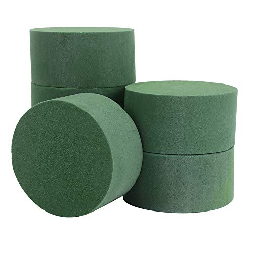 CCINEE Round Floral Foam,Wet Florist Foam Block Flower Arrangement Supplies for Craft Project,Pack of 20