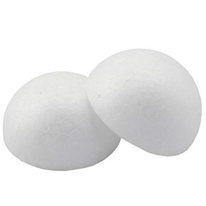 Batino 10PCS 2“ White Foam Balls Half Round Hemispherical Christmas Craft Ball Wedding Decoration DIY Art Decoration