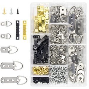 Picture Hanging Kit 500 PCS, Sutemribor Heavy Duty Assorted Picture Hangers with Screws for Picture Hanging Wall Mounting (500)