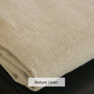 LOVOUS® Nature Linen Needlework Fabric, Plain Solid Colour Linen Fabric Cloth Hemp Jute Fabric Table Cloth Garments Crafts Accessories, 20 by 62-Inch (Color 1)