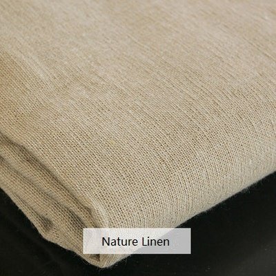 LOVOUS® Nature Linen Needlework Fabric, Plain Solid Colour Linen Fabric Cloth Hemp Jute Fabric Table Cloth Garments Crafts Accessories, 20 by 62-Inch (Color 1)