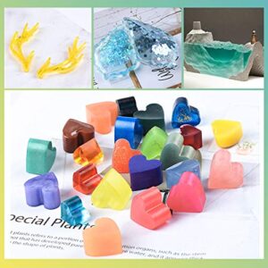 LET'S RESIN Epoxy Resin Dye,15 Color Translucent Epoxy Resin Pigment,Non-Toxic Concentrated Epoxy Resin Paint Each 0.35oz,Liquid Resin Colorant for Resin Coloring,Epoxy Resin,Resin Molds