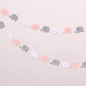 luckylibra Baby Girl Baby Shower Decorations, It is a Girl Banners and Paper Lantern Paper Flower Pom Poms （Pink White Grey）