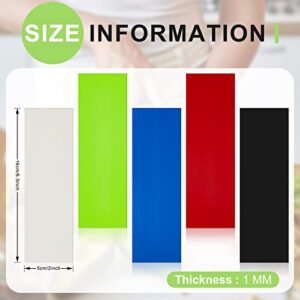 Tinlade 10 Pcs G10 Spacer Sheets 6.3 x 2 x 0.04 Inch G10 Knife Handle Material Knife Handle Liners for Knife Scales Slabs Making Supplies, 5 Colors