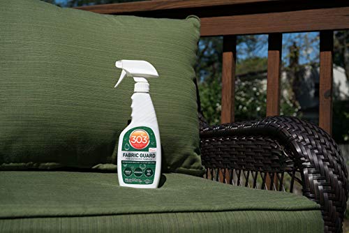 303 Fabric Guard - For Outdoor Fabrics - Restores Water Repellent Properties - Repels Moisture & Stains - Manufacturer Recommended - Safe For All Fabrics, 16oz (30605CSR) Packaging May Vary