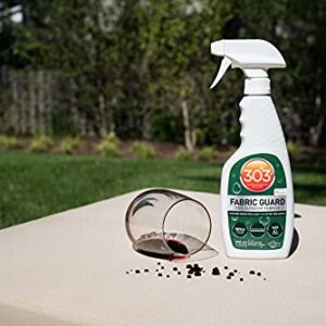 303 Fabric Guard - For Outdoor Fabrics - Restores Water Repellent Properties - Repels Moisture & Stains - Manufacturer Recommended - Safe For All Fabrics, 16oz (30605CSR) Packaging May Vary