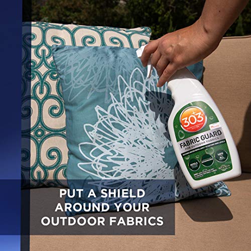 303 Fabric Guard - For Outdoor Fabrics - Restores Water Repellent Properties - Repels Moisture & Stains - Manufacturer Recommended - Safe For All Fabrics, 16oz (30605CSR) Packaging May Vary