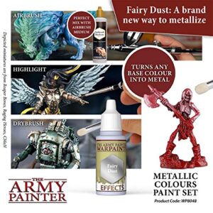 The Army Painter - Metallic Colours Paint Set - Hobby Acrylic Paint Set of 10 Metallic Acrylic Paint - Includes Tainted Gold Acrylic Paint Metallic - Acrylic Hobby Paint Set of Acrylic Metallic Paint