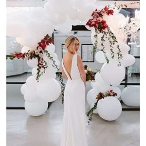 White Balloon Garland Arch Kit, 110Pcs Mixed Sizes White Balloons With Tool,Party Decorations White Balloon for Wedding Bridal Shower Gender Reveal Baby Shower Birthday Party Decorations Supplies