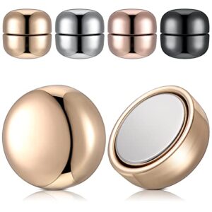 hijab magnetic pins strongest commercial strength hijab pins for women clothing magnets for muslim scarf multi-use round clip (silver, gold, rose gold, black,4 pieces)