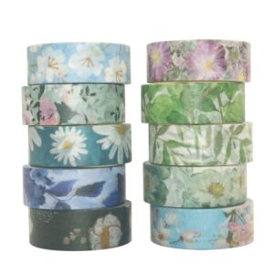fkeyto washi tape set,great for bullet journal supplies, arts, scrapbook, diy crafts, planners