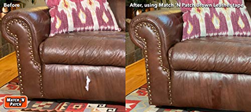 Match 'N Patch Realistic Dark Brown Leather Repair Tape