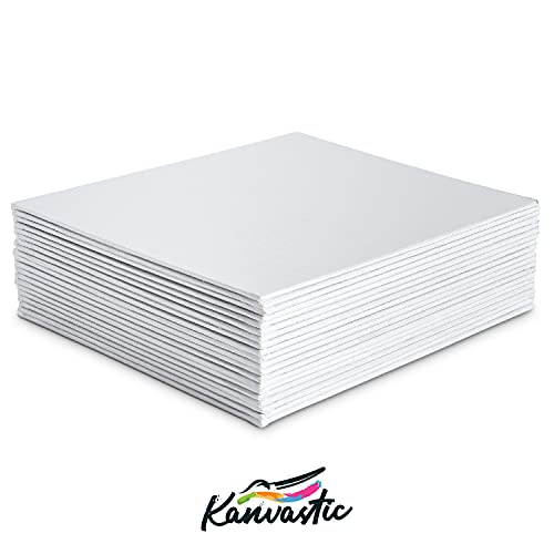 Canvas Boards for Painting (8x10 Canvases - 20 pcs Value Pack) Individually Wrapped Artist Quality Canvas Panels Made from Pure Cotton - Triple Primed with Gesso to Save You The Hassle