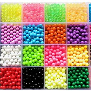 Vytung Water Fuse Beads Kit-3600 Beads 24 Colors(6 Glow in Dark) Mega Bead Refill Beads for Kids Beginners Activity Pack(3600 Beads Refill Pack))