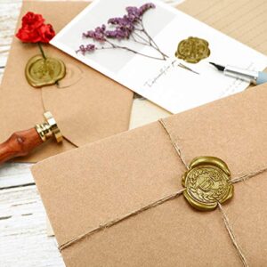 15 Pieces Glue Gun Sealing Wax Sticks for Retro Vintage Wax Seal Stamp and Letter, Great for Wedding Invitations, Cards Envelopes, Snail Mails, Wine Packages, Gift Wrapping (Bronze)