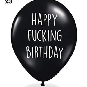 Funny Party Pieces Abusive Birthday Balloons - Pack Of 12 Different Funny Offensive Balloons (For Him)