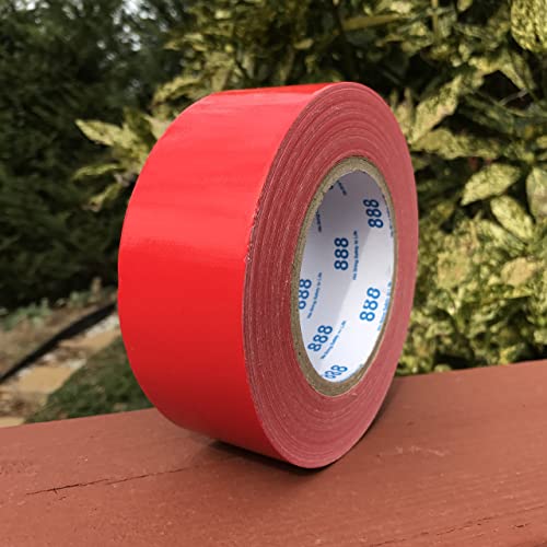 MG888 Multi-Purpose Duct Tape 1.88 Inches x 60 Yards, Crafts, Repairs & DIY Projects, 1 Roll (Red)