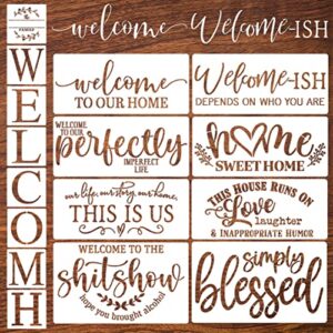 welcome stencils for painting on wood farmhouse stencils for painting plastic welcome stencil letter word painting stencils for wall wood porch sign