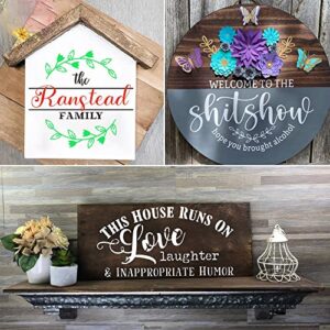 Welcome Stencils for Painting on Wood Farmhouse Stencils for Painting Plastic Welcome Stencil Letter Word Painting Stencils for Wall Wood Porch Sign