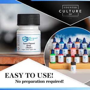 Counter Culture DIY Armor Art Pigment, White, 1.76 oz, Resin Epoxy Dye for Waves and Water Effects