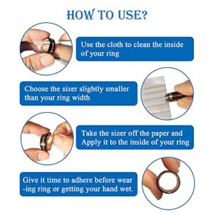 Ring Size Adjuster for Loose Rings Women 57pcs Invisible Transparent Ring Sizer Reducer Spacer Men Ring Fitter