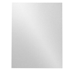 96 Sheets Pearl White Shimmer Cardstock, Metallic Paper for Scrapbook & Crafts, 8.5 x 11 in