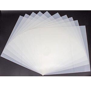 10pcs 10mil blank mylar stencil sheets,12x12 inch milky translucent pet blank stencils sheets,template material for cutting machines, laser cutting, food-safe craft plastic