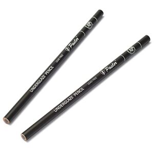 pasler® underglaze pencil set,underglaze pencils for bisque or greenware, pack of 2 black