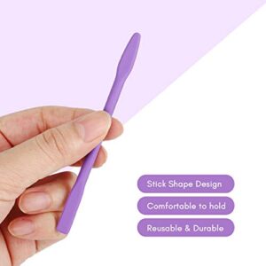 9PCS Colored Silicone Stir Sticks, Gartful Reusable Epoxy Resin Stir Sticks, for Resin Mixing, Paint, Making Glitter Tumblers Cups, Arts, Crafts, Facial Mask Stirring Rods, 9 Colors
