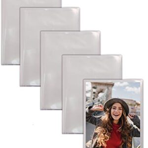 24 Photo Mini Photo Album, 4 x 6 Inch, Pack of 5, Clear View Cover, by Better Office Products, Holds 24 Photos, 5 Pack