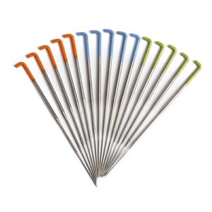 Precision Felting Needles for Wool, Essential Tools for Beginner to Expert, German Made, High Carbon Steel, Color Coded, Gauges 36 Star, 38 Star, and 40 Spiral, Metal Sharps Container for Safe Storage