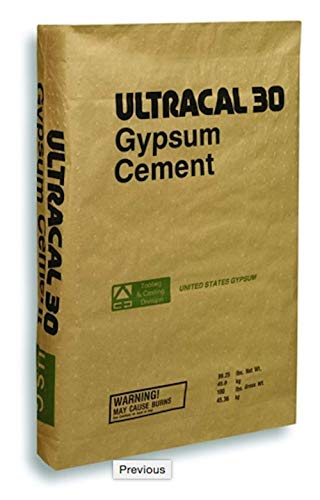ULTRACAL 30 Gypsum Cement - Plaster - for Dot Mandala, Mold Making and Casting, Ideal for Latex Molds! Takes Excellent Detail (10 lb)