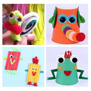 1700pcs Googly Wiggle Eyes Self Adhesive, for Craft Sticker Eyes Multi Colors and Sizes for DIY by ZZYI
