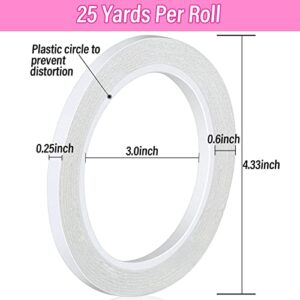 Double Sided Adhesive Tape for Crafts, Anezus 2 Rolls Double Sided Craft Sticky Tape for Scrapbooking, Card Making, Fastening, Decorations and Crafting