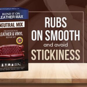 Leather Max Quick Blend Refinish and Repair Kit, Restore Couches, Recolor Furniture & Repair Car Seats, Jackets, Sofa, Boots / 3 Color Shades to Blend with/Leather Vinyl Bonded and More (Neutral Mix)