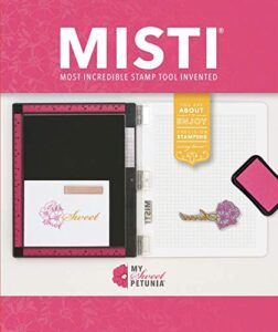 misti stamp tool original size stamp positioner (2020 version); includes bar magnet and foam pad; the most incredible stamp tool invented