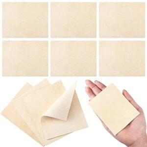 potchen 20 pieces pre cut chamois for smoothing pot rim clay pottery tools soft cloth leather tool kit ceramic supplies ceramics trimming (3 x 3.7 inch)