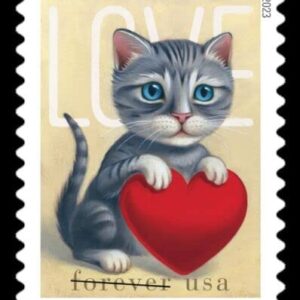 Love 2023 Forever First Class Postage Stamps - Valentine, Wedding, Celebration, Anniversary, Romance, Party 1/2 Sheet (10 Stamps)