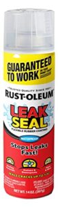 rust-oleum 351905 leakseal flexible rubber coating spray, 14 oz, clear